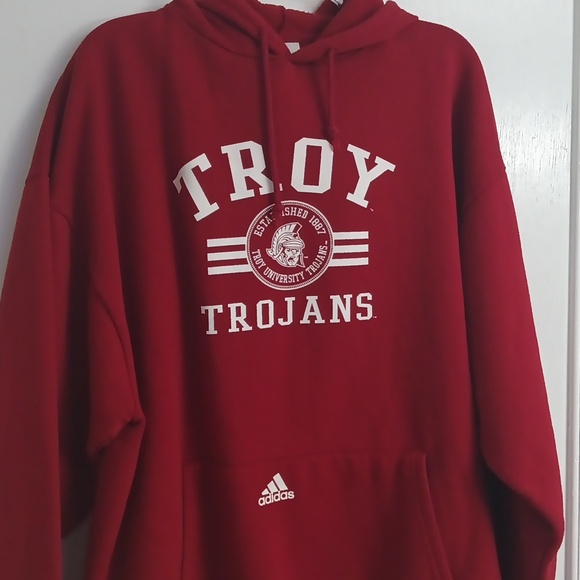 Vintage Adidas Troy University Trojans hoodie men's size large - Picture 3 of 10